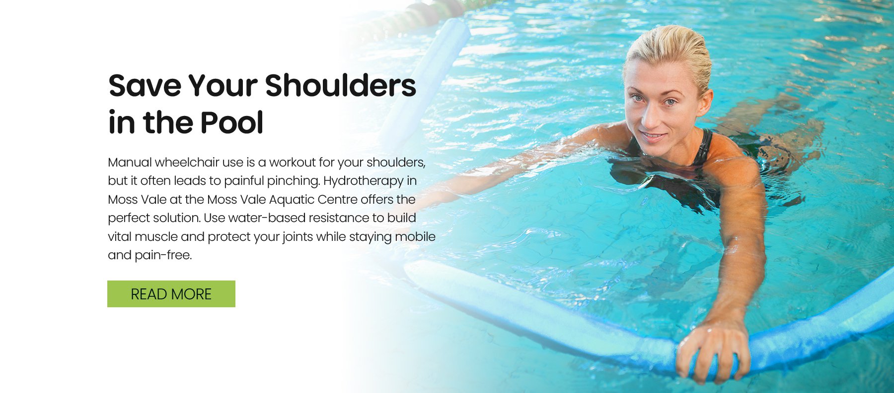 Save Your Shoulders in the Pool cover
